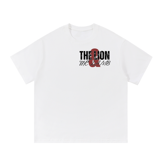 The Lion & The Lamb™ | Mercy & Might Christian Graphic Tee
