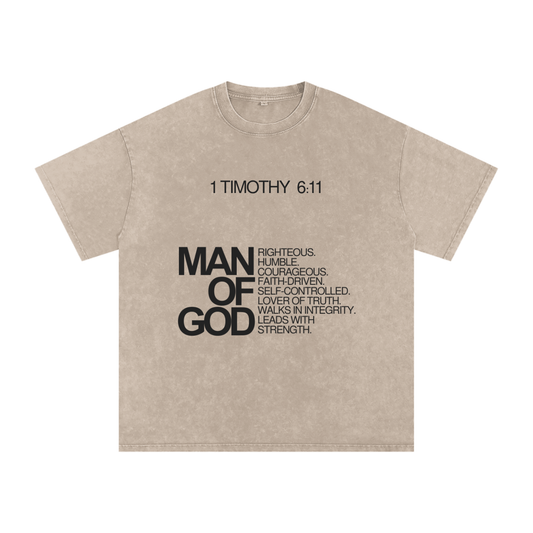 MAN OF GOD Tee | Christian Streetwear Inspired by 1 Timothy 6:11