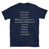 ANOINTED TO PREACH - LUKE 4:18 (Black and Navy) - PeculiarPeople StandOut Christian Apparel