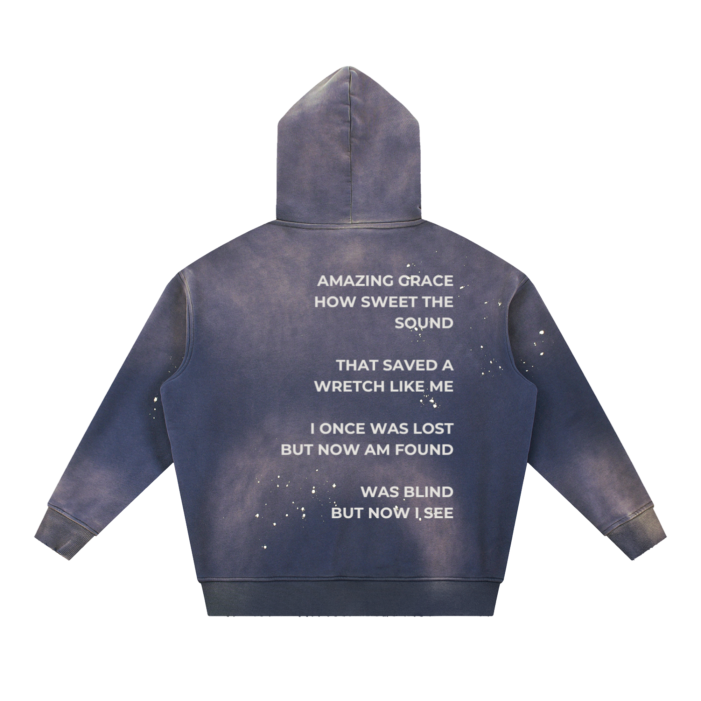 Vintage Washed Frayed Fleece Hoodie
