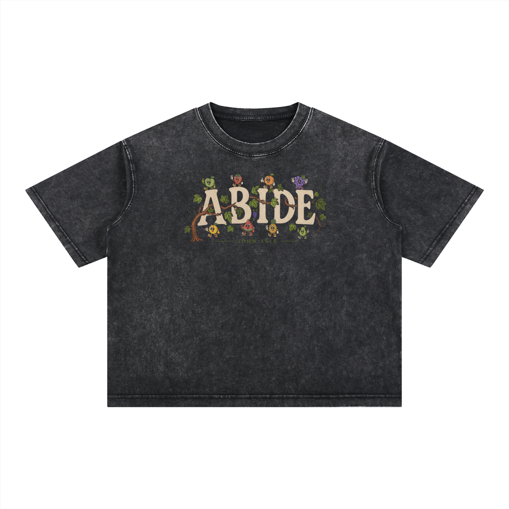 ABIDE Oversized Tee | Fruit of the Spirit Christian Streetwear