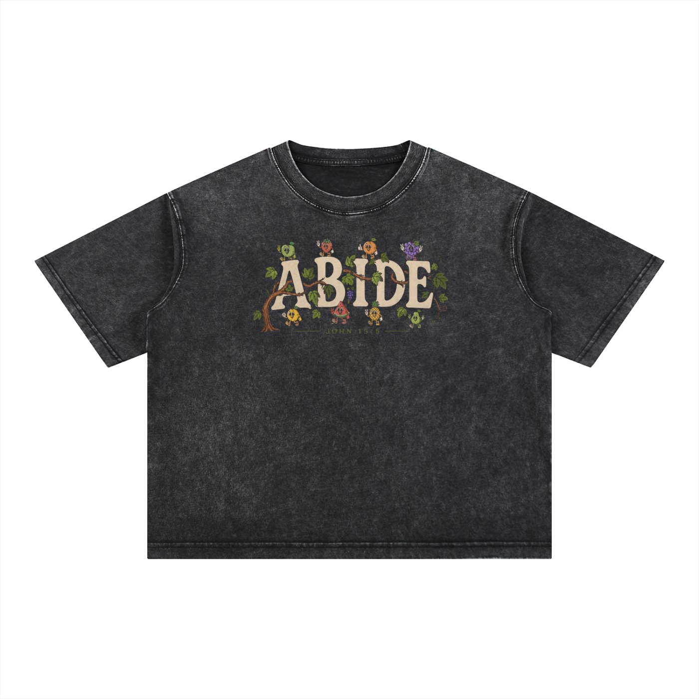 ABIDE Oversized Tee | Fruit of the Spirit Christian Streetwear