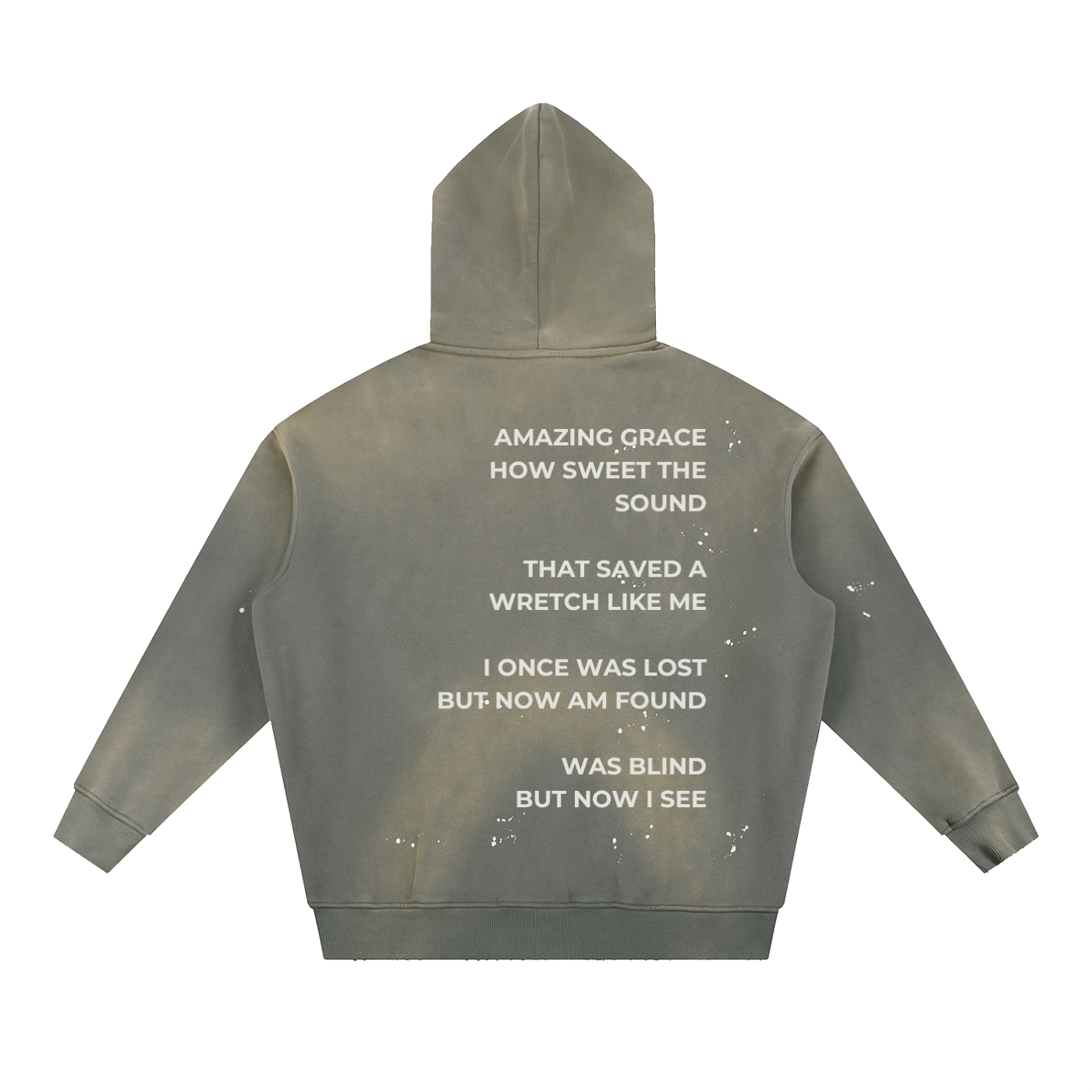 Vintage Washed Frayed Fleece Hoodie