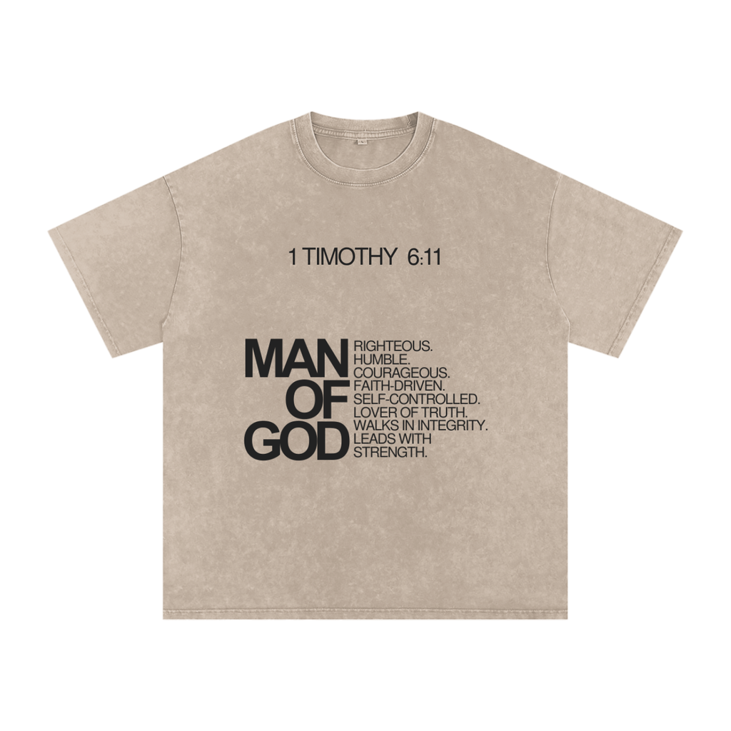 MAN OF GOD Tee | Christian Streetwear Inspired by 1 Timothy 6:11