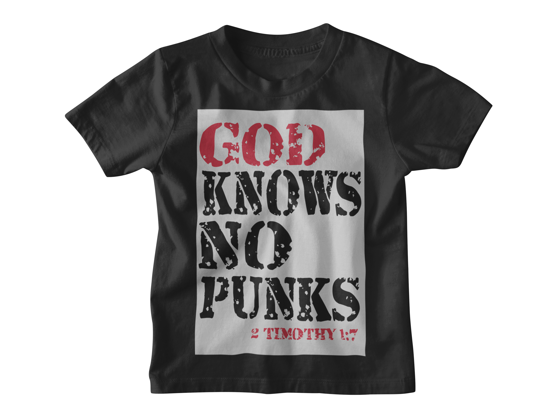 GOD KNOWS NO PUNKS - PeculiarPeople StandOut Christian Apparel