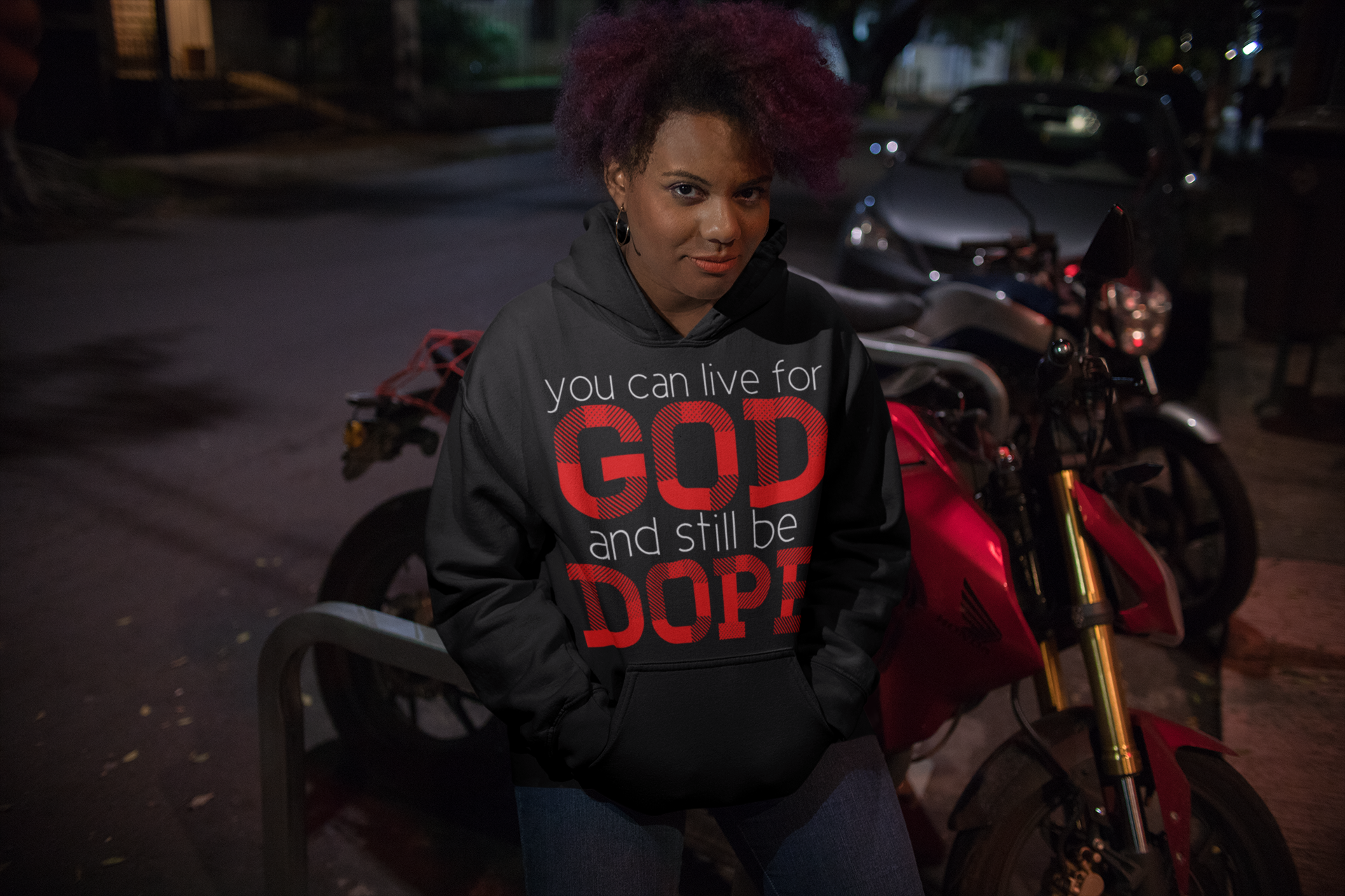 LIVING FOR GOD - Sweatshirt - PeculiarPeople StandOut Christian Apparel