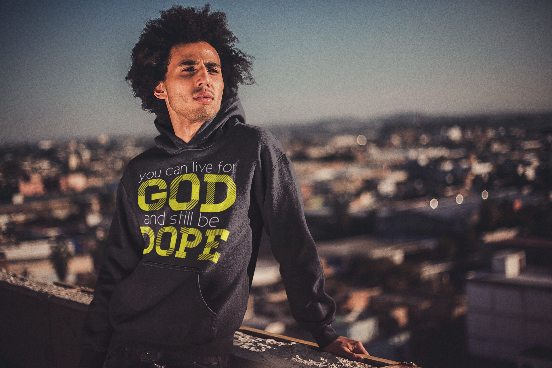LIVING FOR GOD - Sweatshirt - PeculiarPeople StandOut Christian Apparel