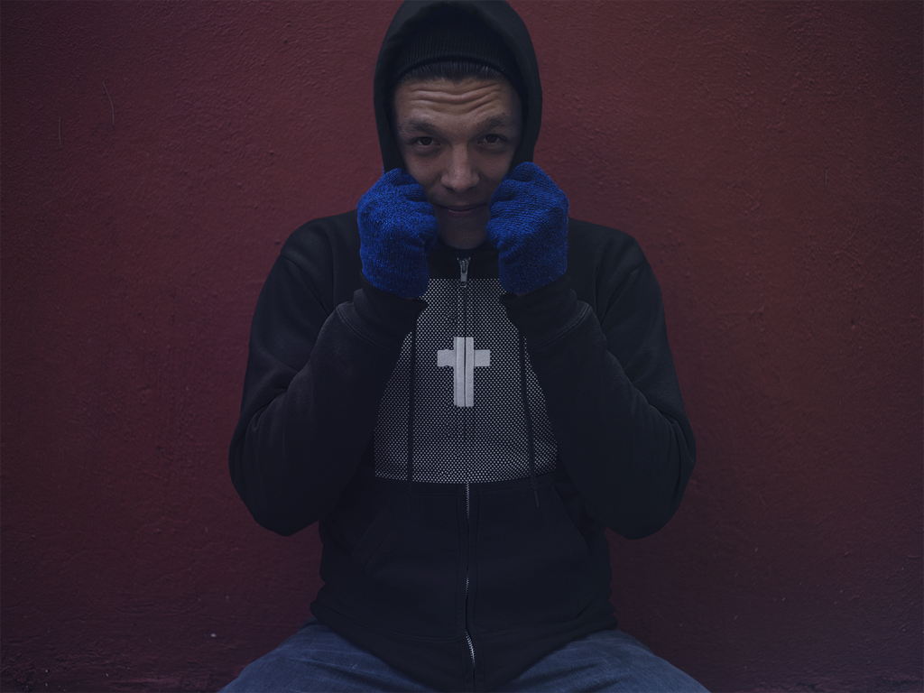Cross bearer hoodie - PeculiarPeople StandOut Christian Apparel