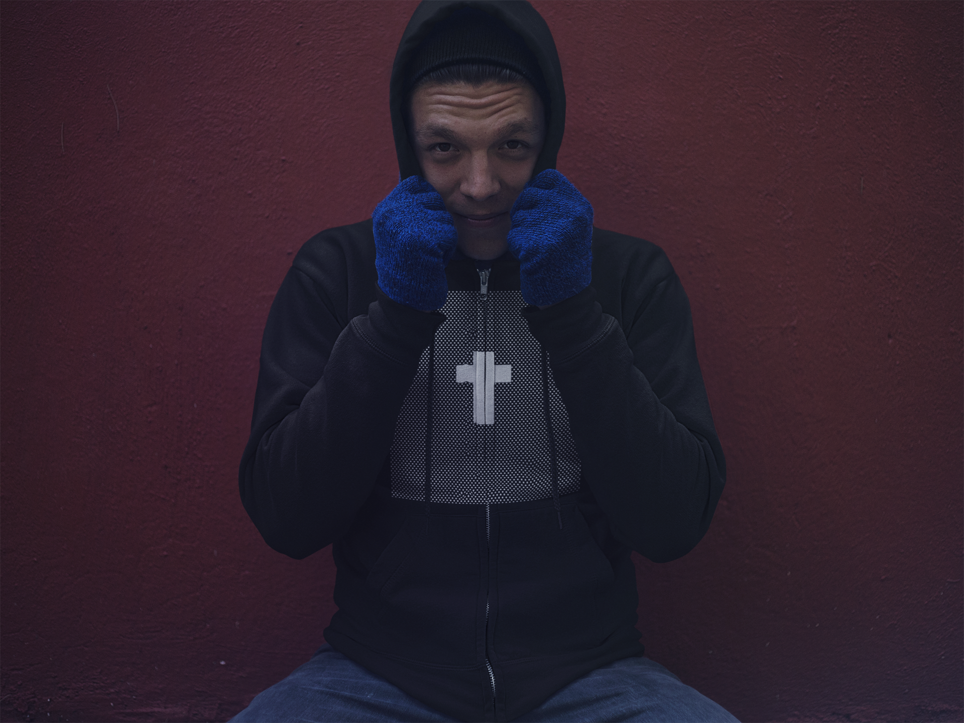 Cross bearer hoodie - PeculiarPeople StandOut Christian Apparel