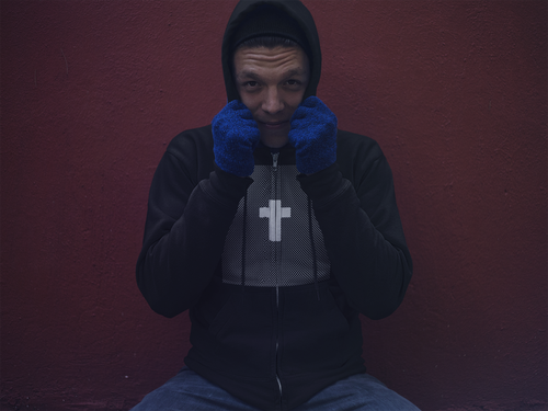 Cross bearer hoodie - PeculiarPeople StandOut Christian Apparel