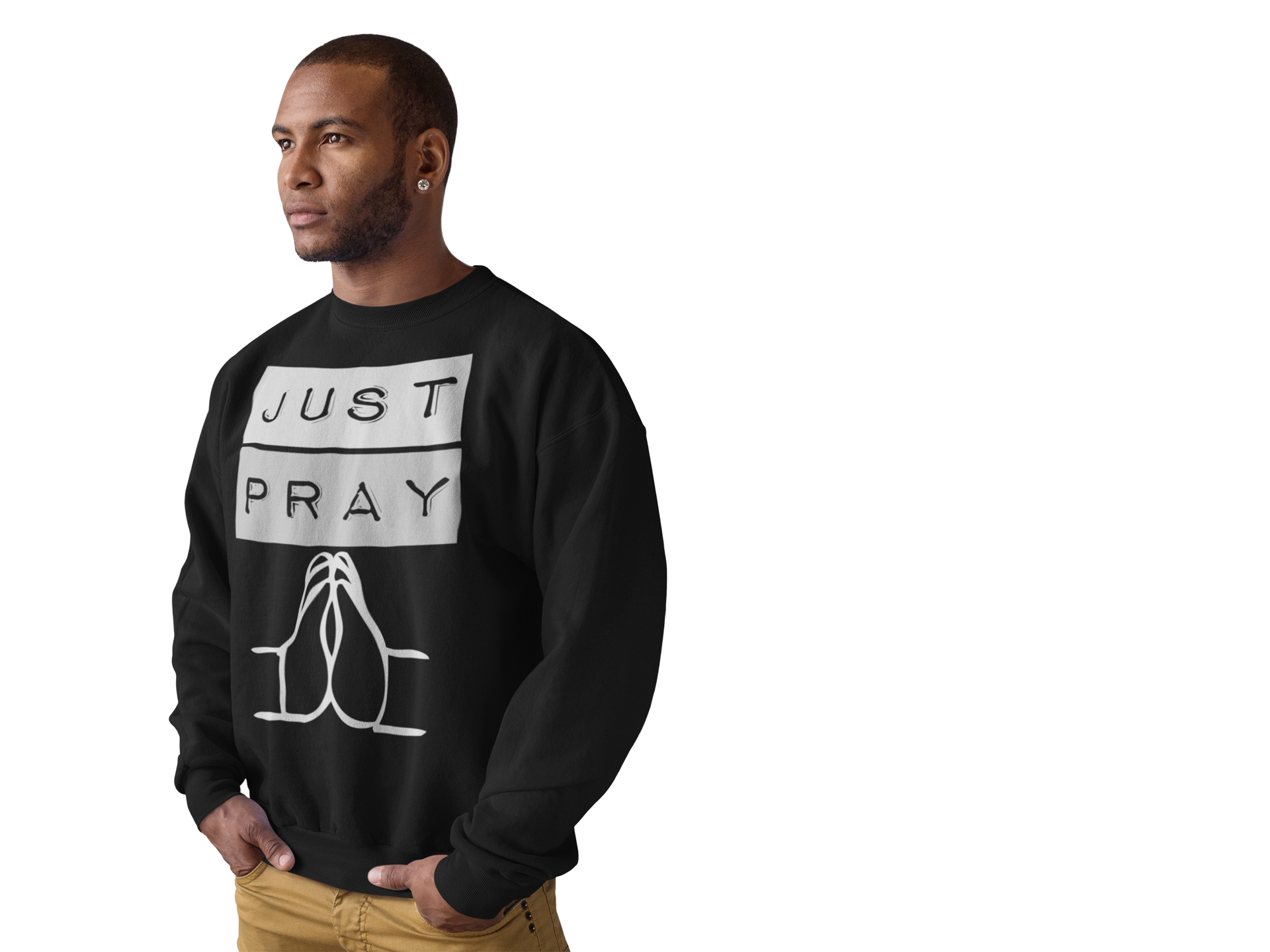 Just Pray Sweatshirt - PeculiarPeople StandOut Christian Apparel